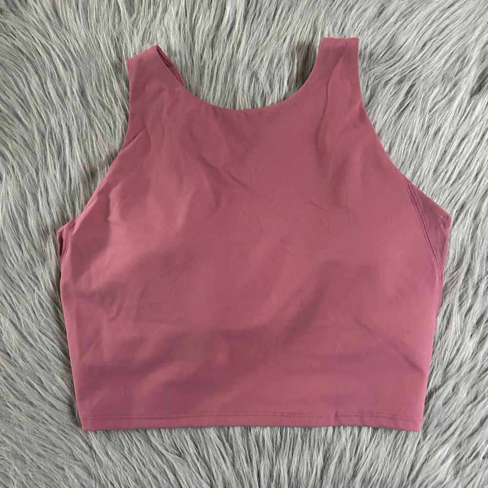 Avia Wirefree Crop‎ Sports Bra Womens Size Medium (D-DD) Pink Moisture Wicking